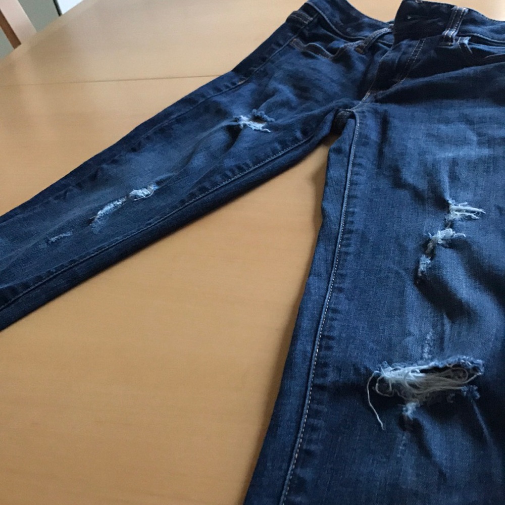 Dark wash American eagle skinny jeans, jeggings